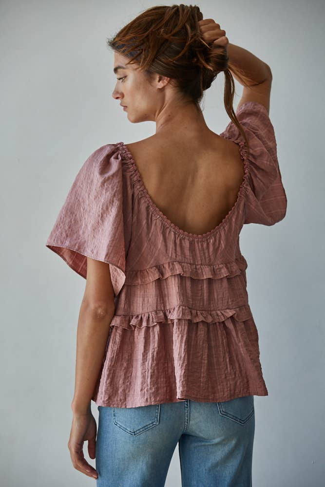 The Mauve Meadow Blouse