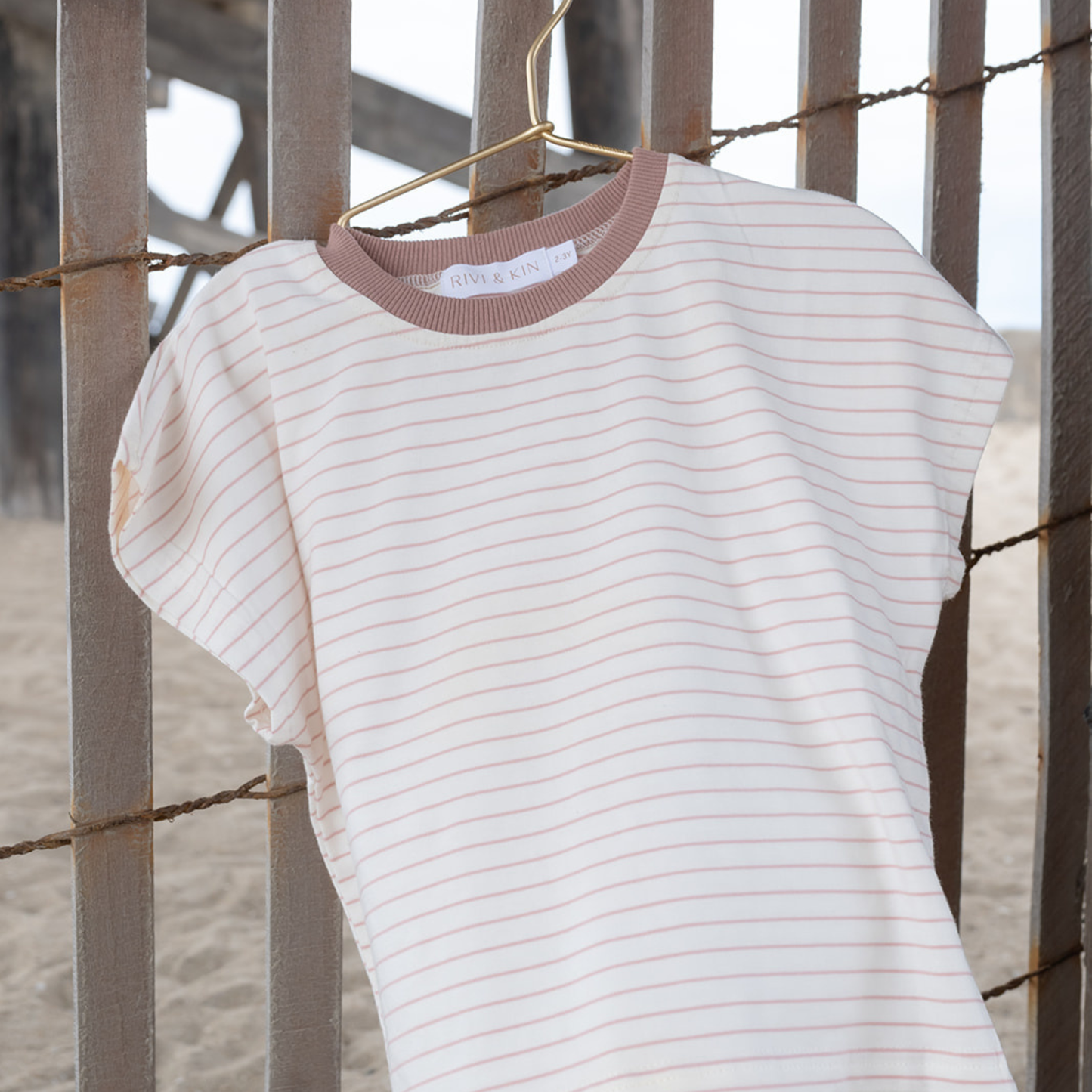 Harbor Stripe Tee - Pink