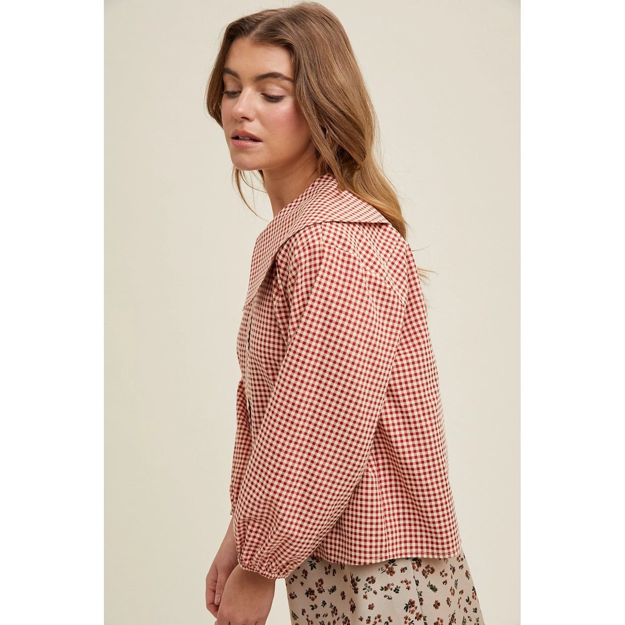 Peter Pan Collar Button Up