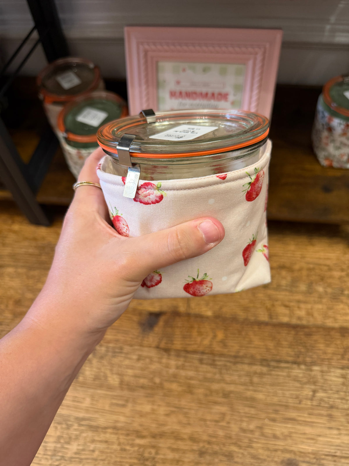 Weck Jar + Handmade Cozy (Jar & Cozy)