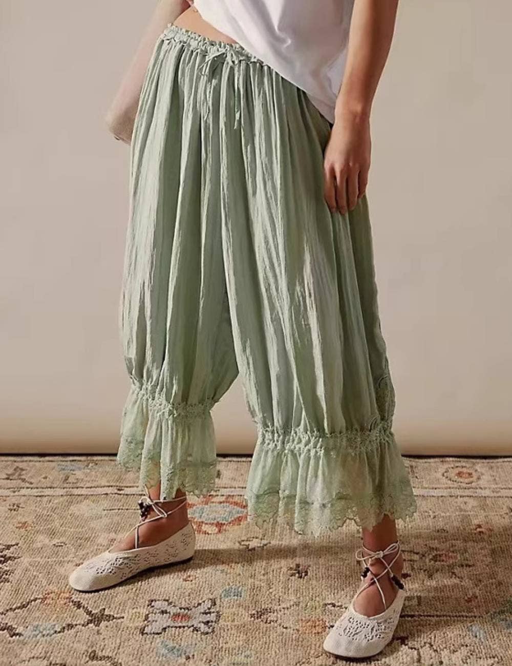 Lace Bottom Pants