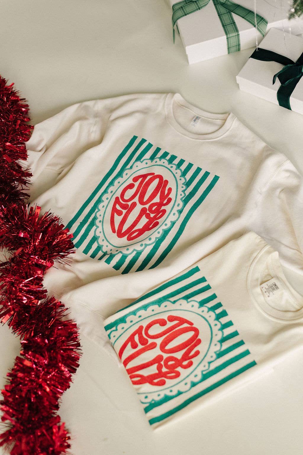 Joyful Stripe - Christmas Tee
