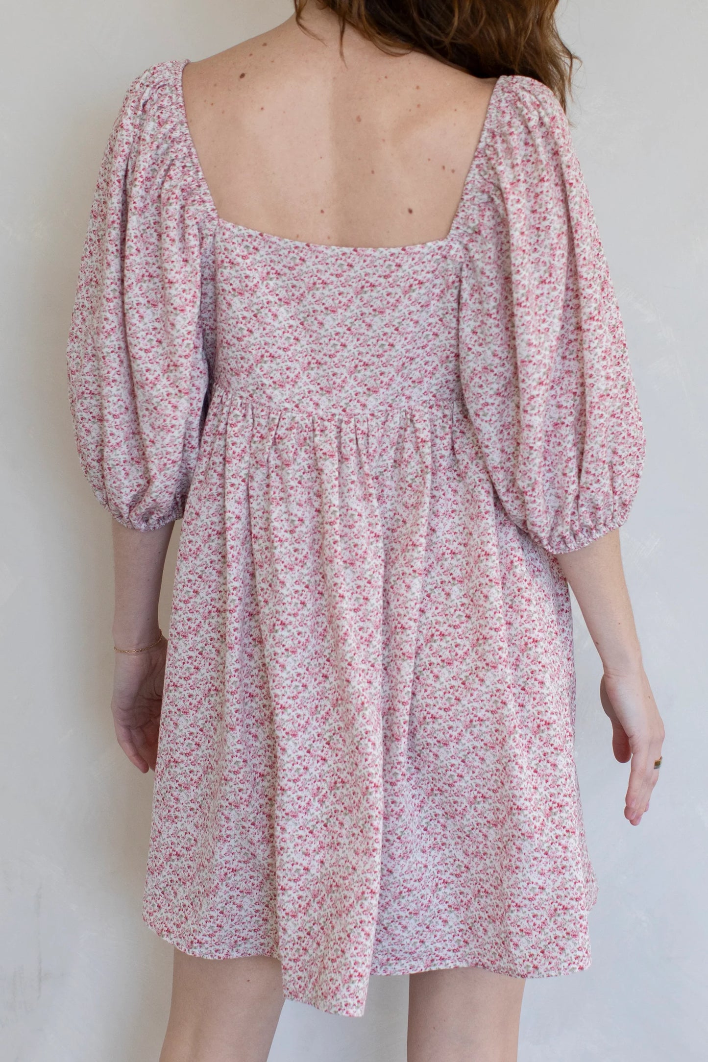 Rosie Dress - Ivory Pink