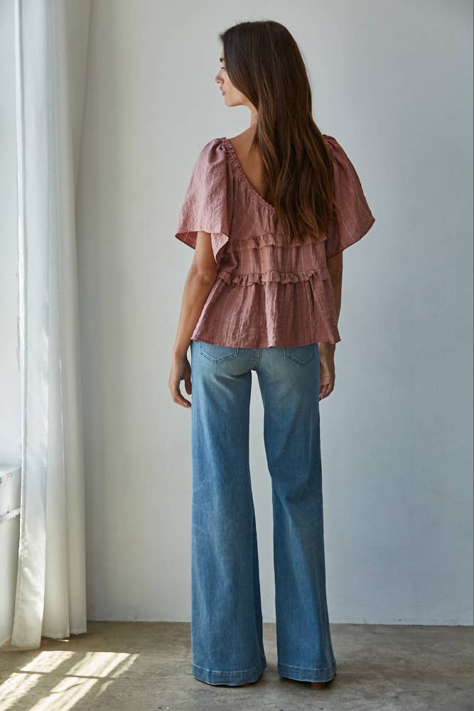 The Mauve Meadow Blouse