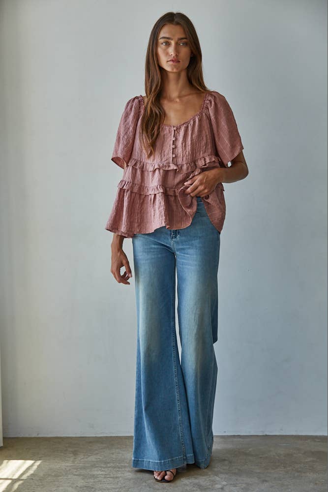 The Mauve Meadow Blouse