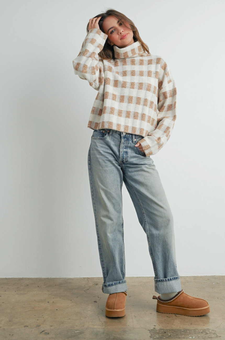 Cozy Cabin Check Knit