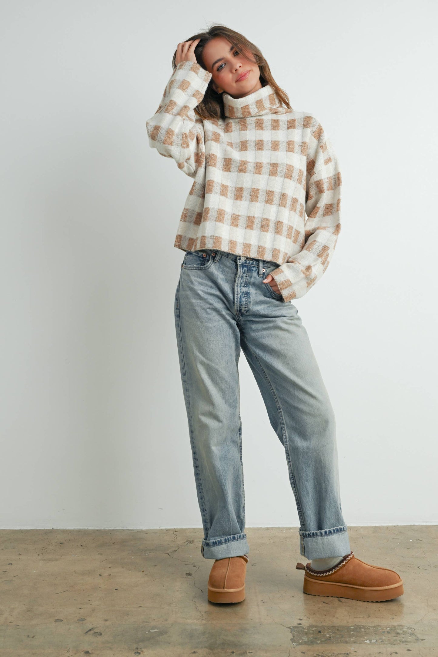 Cozy Cabin Check Knit