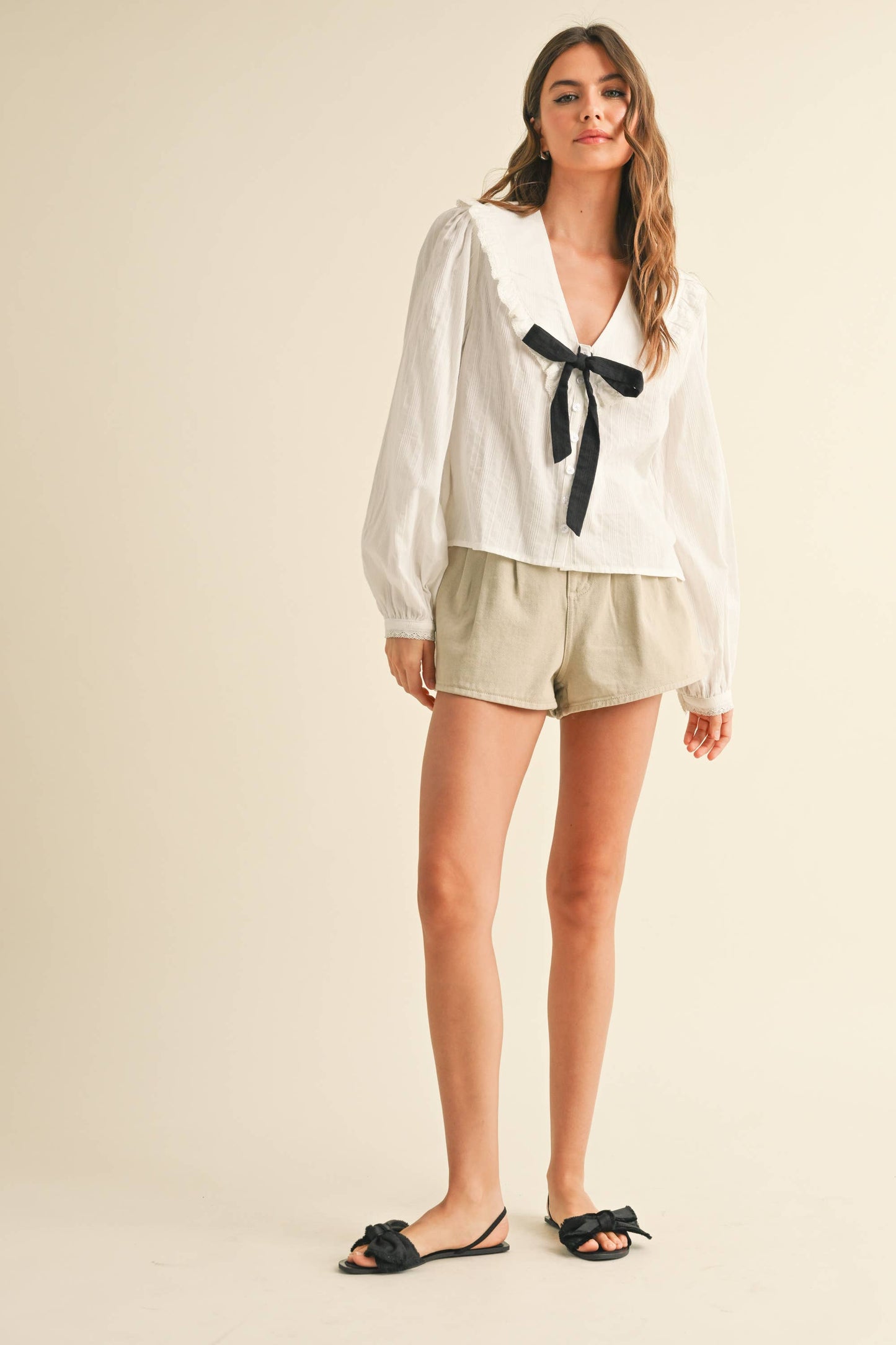Sweet Charm Collared Top