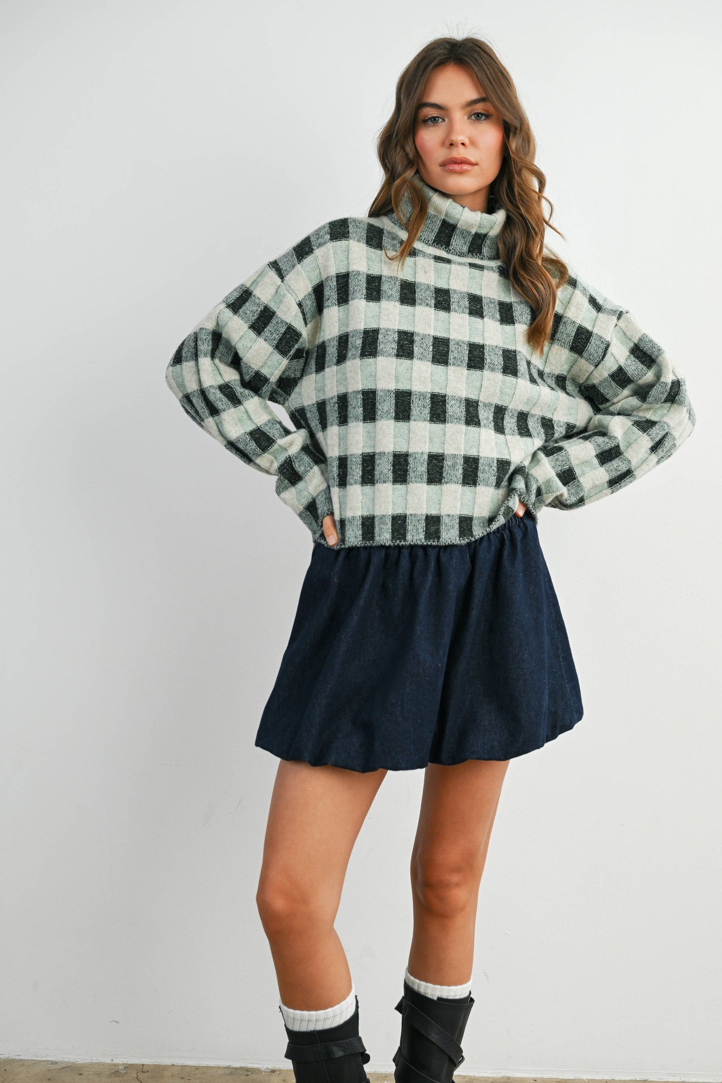 Cozy Cabin Check Knit