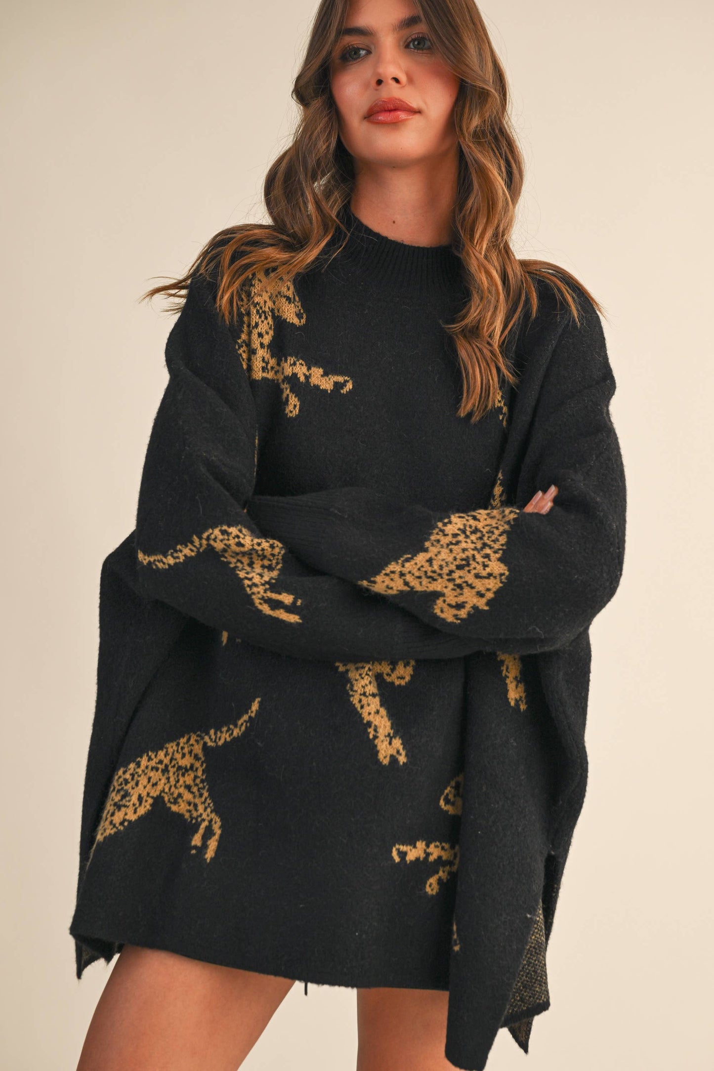 Cheetah Cloud Sweater