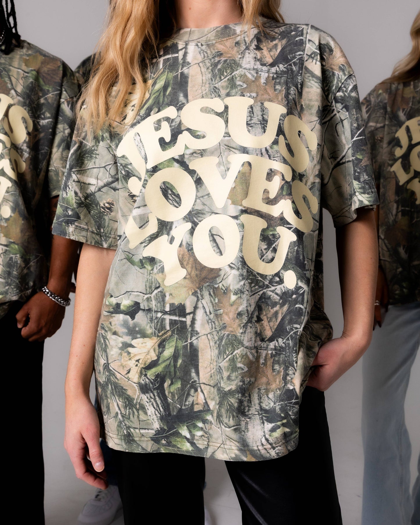 “Jesus Loves You” Camo Tee