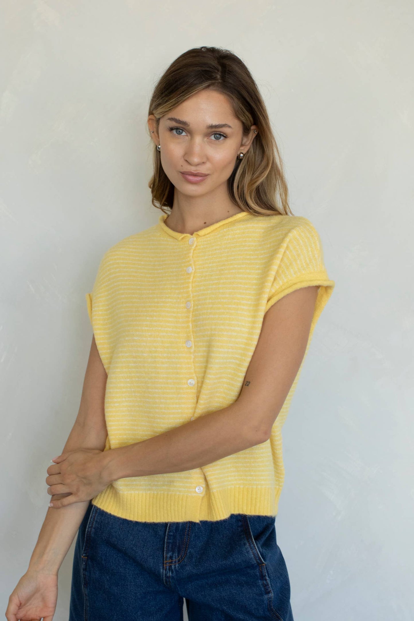 Honey Bee Vest Cardigan