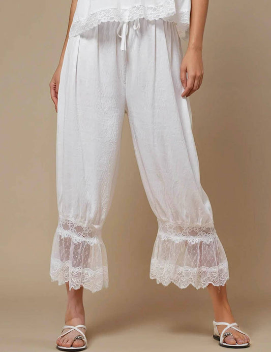 Lace Bottom Pants